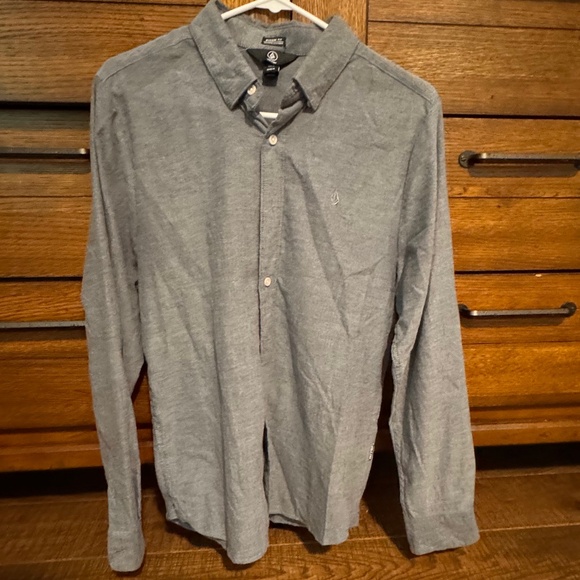 Volcom Veeco Oxford Long Sleeve Shirt - Picture 1 of 1